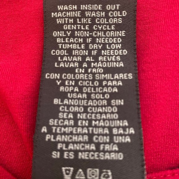 Covington Burgundy Blouse with Black Lace Detail Size Small Petite - Picture 4 of 4